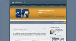 Desktop Screenshot of focusonpci.com